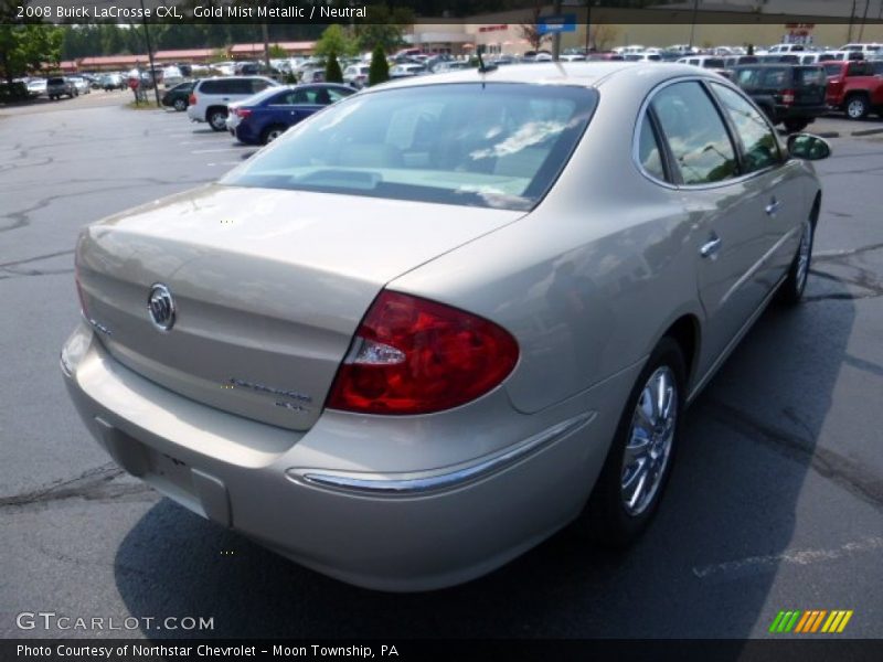 Gold Mist Metallic / Neutral 2008 Buick LaCrosse CXL