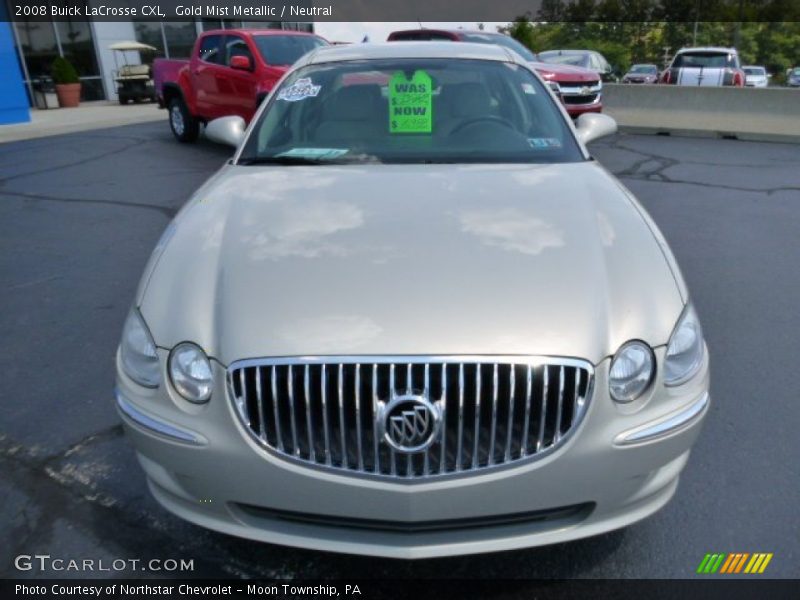 Gold Mist Metallic / Neutral 2008 Buick LaCrosse CXL