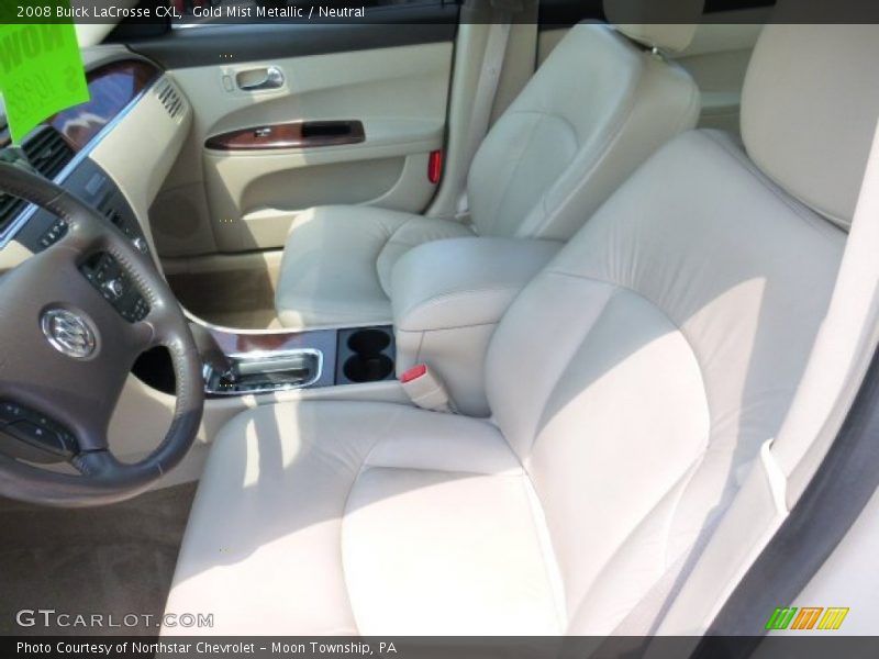 Gold Mist Metallic / Neutral 2008 Buick LaCrosse CXL