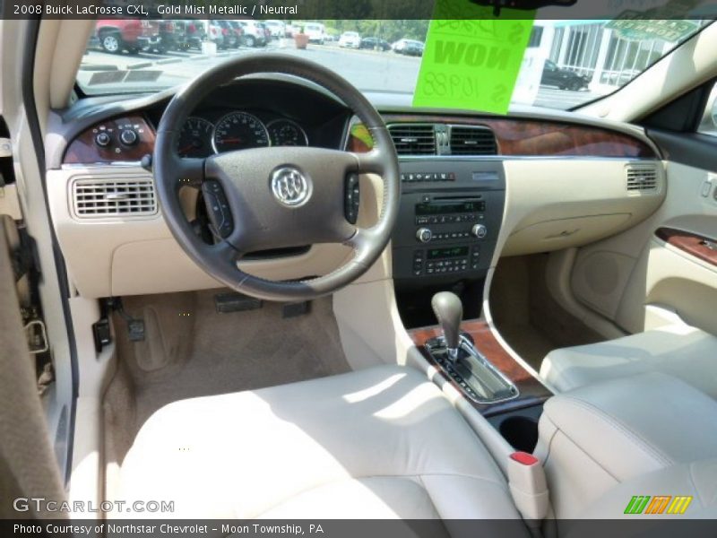 Gold Mist Metallic / Neutral 2008 Buick LaCrosse CXL