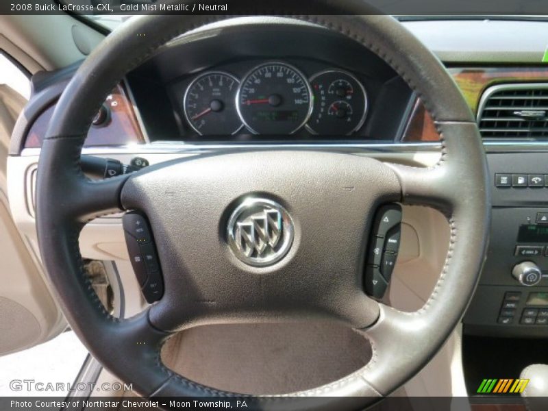 Gold Mist Metallic / Neutral 2008 Buick LaCrosse CXL