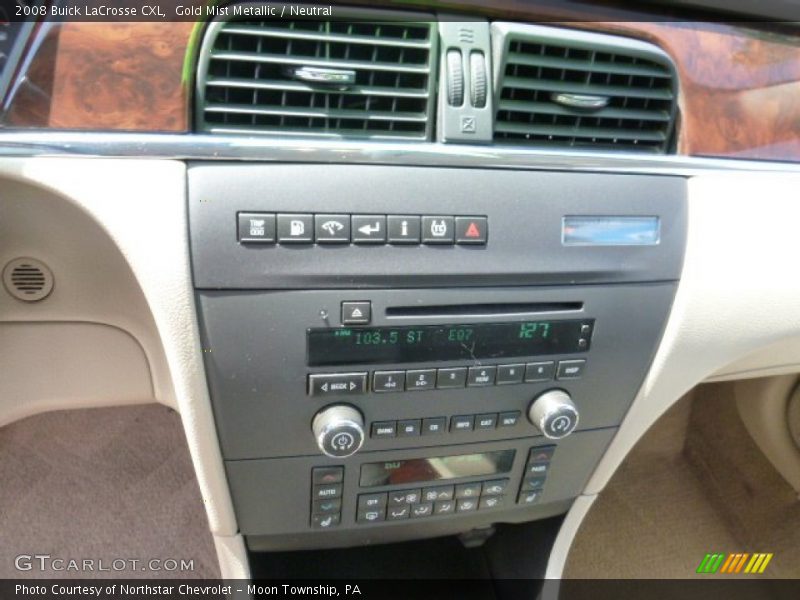Gold Mist Metallic / Neutral 2008 Buick LaCrosse CXL