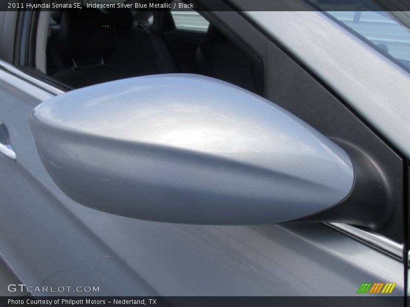 Iridescent Silver Blue Metallic / Black 2011 Hyundai Sonata SE