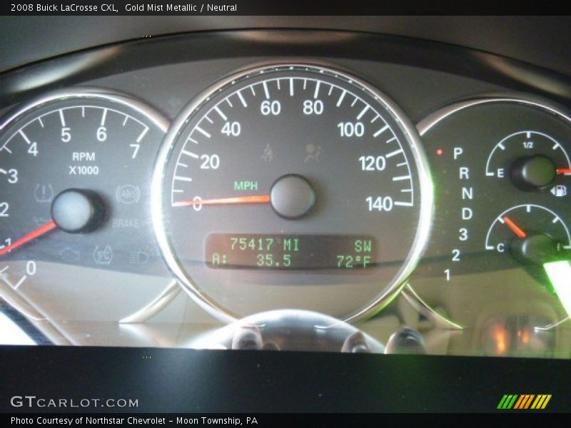 Gold Mist Metallic / Neutral 2008 Buick LaCrosse CXL