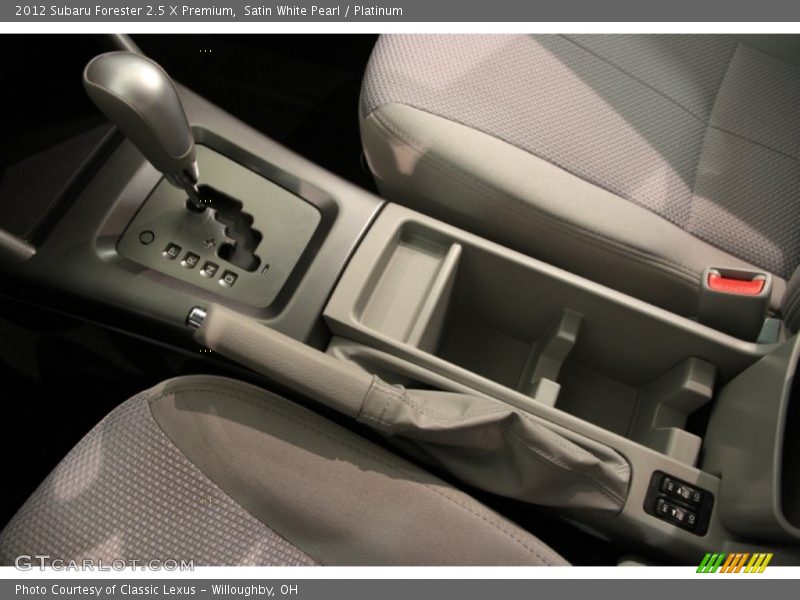 Satin White Pearl / Platinum 2012 Subaru Forester 2.5 X Premium