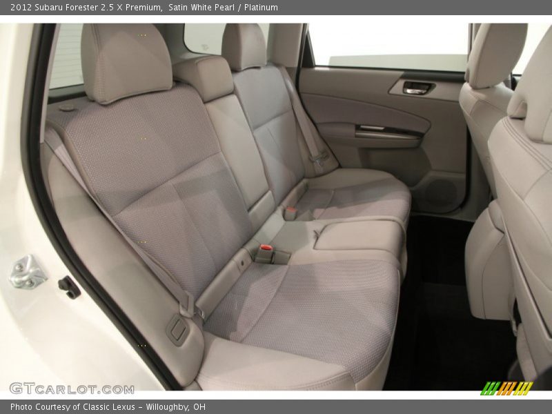 Satin White Pearl / Platinum 2012 Subaru Forester 2.5 X Premium