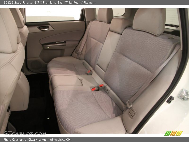 Satin White Pearl / Platinum 2012 Subaru Forester 2.5 X Premium