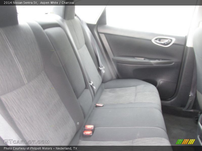 Aspen White / Charcoal 2014 Nissan Sentra SV