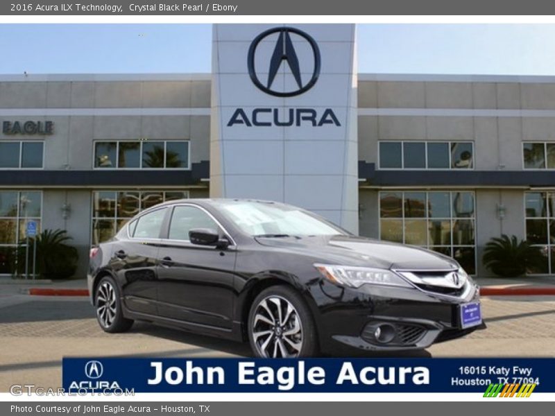 Crystal Black Pearl / Ebony 2016 Acura ILX Technology