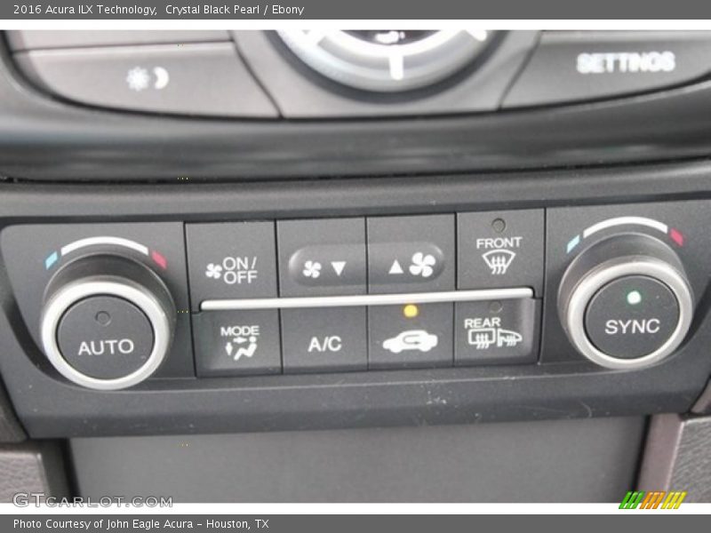Crystal Black Pearl / Ebony 2016 Acura ILX Technology