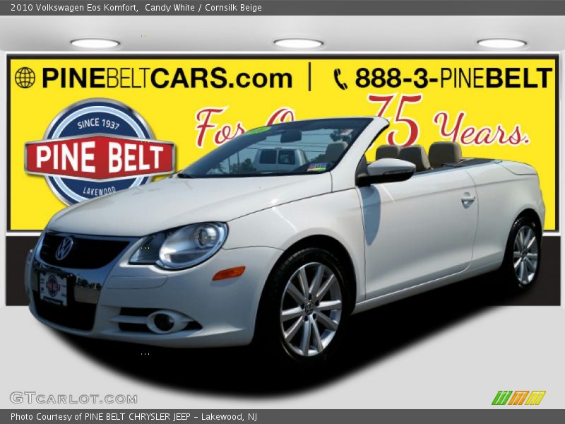 Candy White / Cornsilk Beige 2010 Volkswagen Eos Komfort