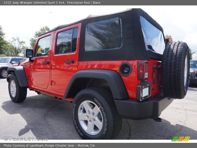 Firecracker Red / Black 2015 Jeep Wrangler Unlimited Sport S 4x4