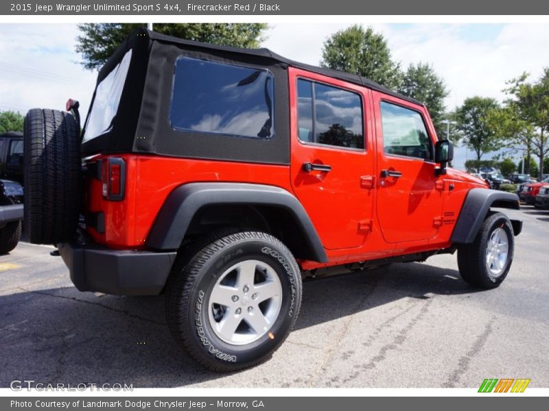 Firecracker Red / Black 2015 Jeep Wrangler Unlimited Sport S 4x4