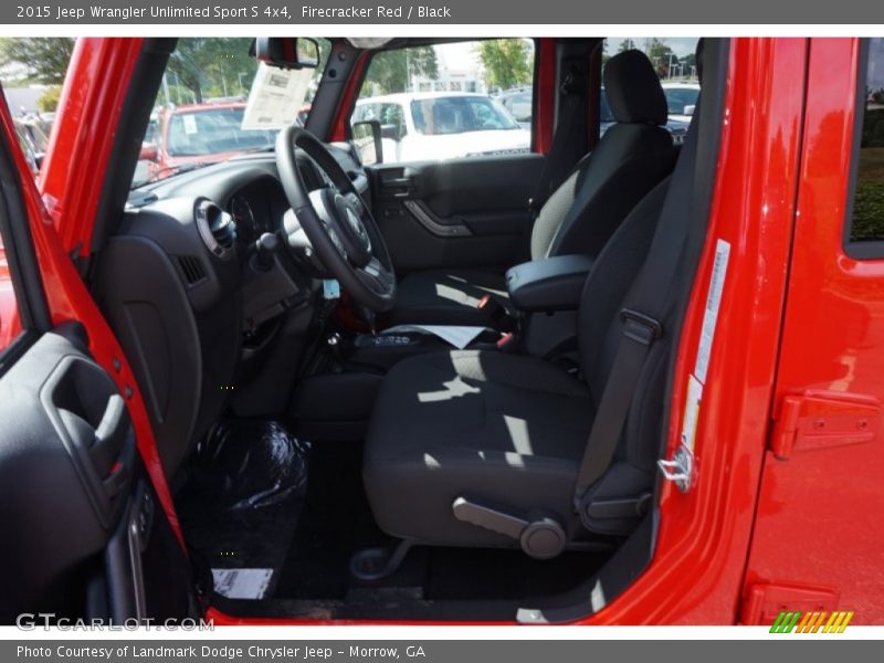 Firecracker Red / Black 2015 Jeep Wrangler Unlimited Sport S 4x4