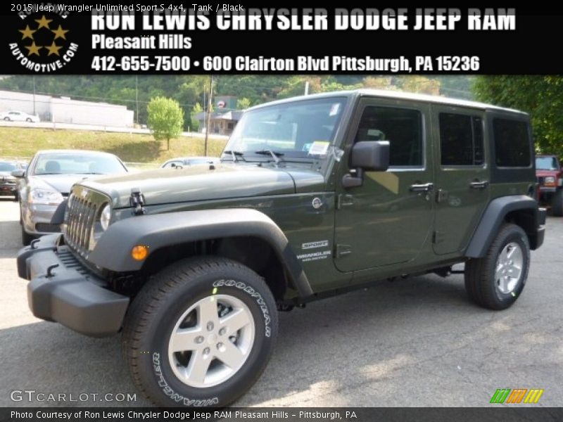 Tank / Black 2015 Jeep Wrangler Unlimited Sport S 4x4