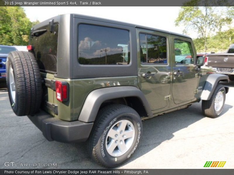 Tank / Black 2015 Jeep Wrangler Unlimited Sport S 4x4