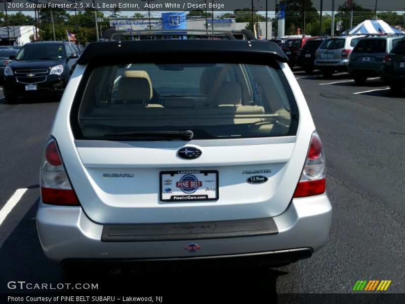 Aspen White / Desert Beige 2006 Subaru Forester 2.5 X L.L.Bean Edition