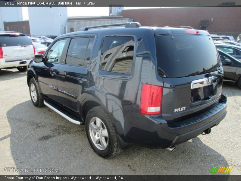 Bali Blue Pearl / Gray 2011 Honda Pilot EX-L 4WD