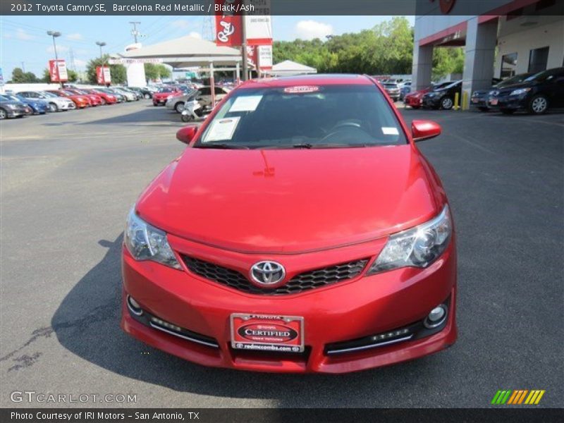 Barcelona Red Metallic / Black/Ash 2012 Toyota Camry SE