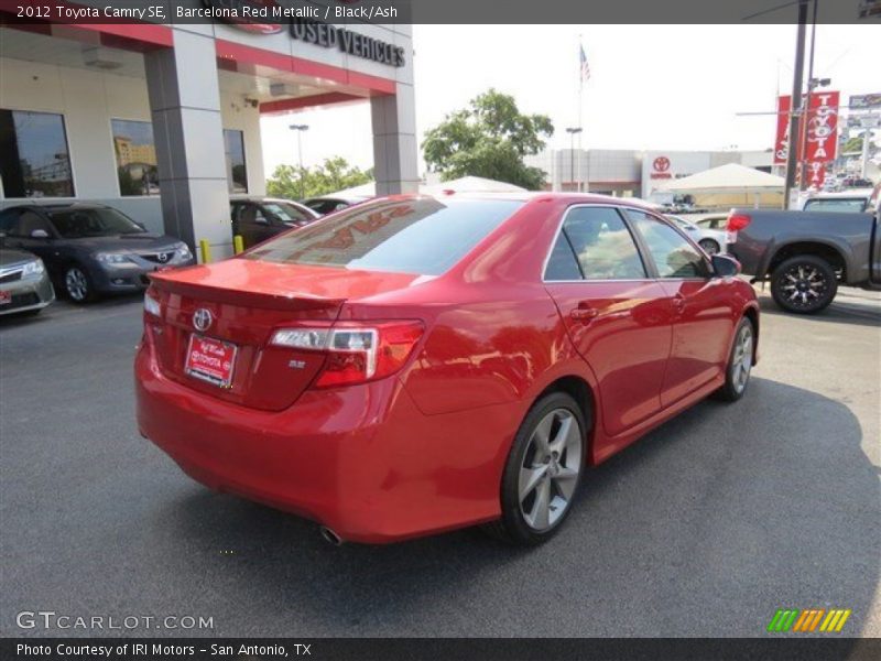 Barcelona Red Metallic / Black/Ash 2012 Toyota Camry SE