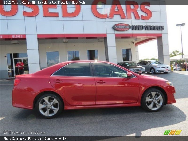 Barcelona Red Metallic / Black/Ash 2012 Toyota Camry SE