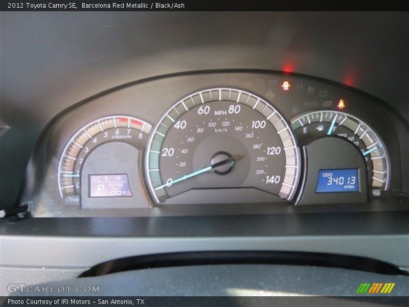 Barcelona Red Metallic / Black/Ash 2012 Toyota Camry SE