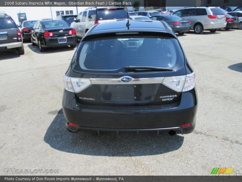 Obsidian Black Pearl / Carbon Black 2008 Subaru Impreza WRX Wagon