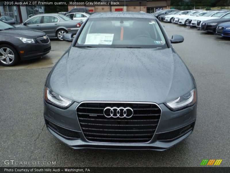 Monsoon Gray Metallic / Black 2016 Audi A4 2.0T Premium quattro