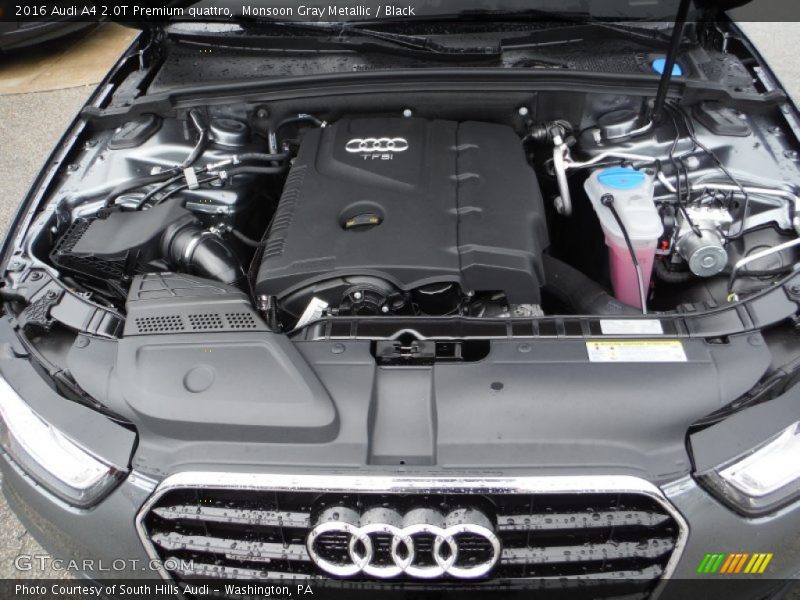  2016 A4 2.0T Premium quattro Engine - 2.0 Liter Turbocharged FSI DOHC 16-Valve VVT 4 Cylinder