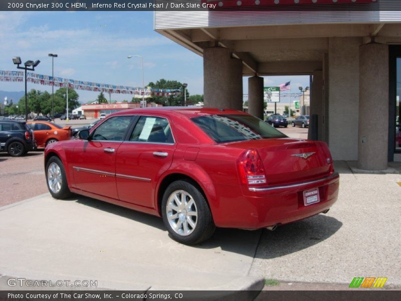 Inferno Red Crystal Pearl / Dark Slate Gray 2009 Chrysler 300 C HEMI