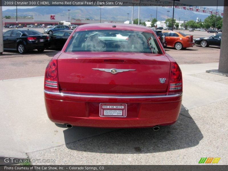 Inferno Red Crystal Pearl / Dark Slate Gray 2009 Chrysler 300 C HEMI