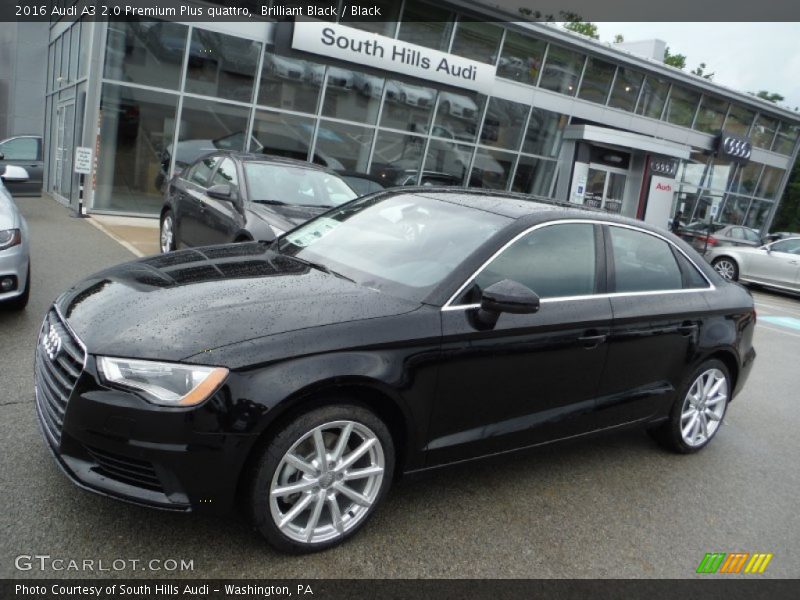 Brilliant Black / Black 2016 Audi A3 2.0 Premium Plus quattro