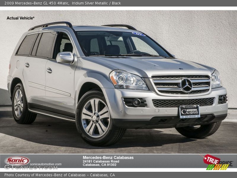 Iridium Silver Metallic / Black 2009 Mercedes-Benz GL 450 4Matic