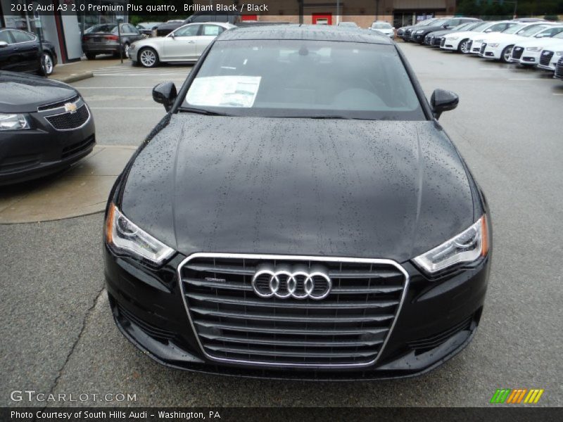 Brilliant Black / Black 2016 Audi A3 2.0 Premium Plus quattro