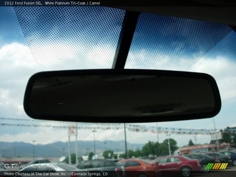 White Platinum Tri-Coat / Camel 2012 Ford Fusion SEL