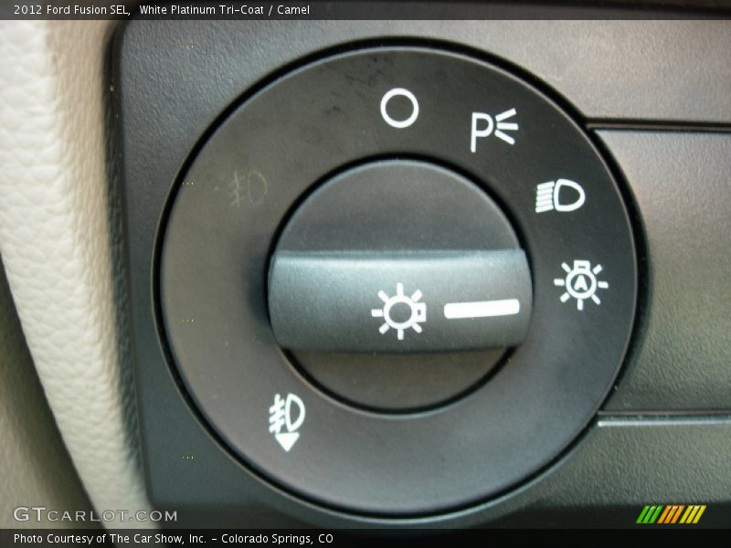 White Platinum Tri-Coat / Camel 2012 Ford Fusion SEL