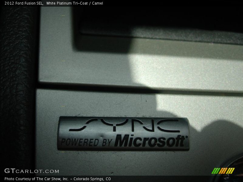 White Platinum Tri-Coat / Camel 2012 Ford Fusion SEL