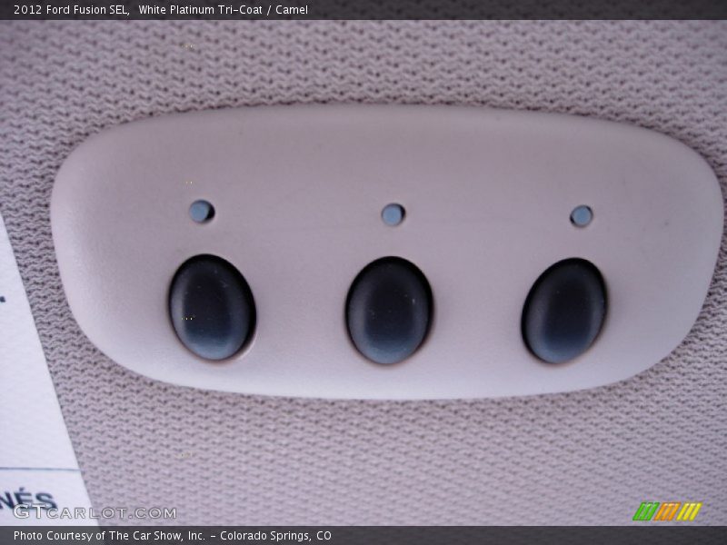 White Platinum Tri-Coat / Camel 2012 Ford Fusion SEL
