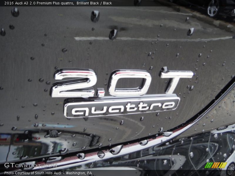 Brilliant Black / Black 2016 Audi A3 2.0 Premium Plus quattro