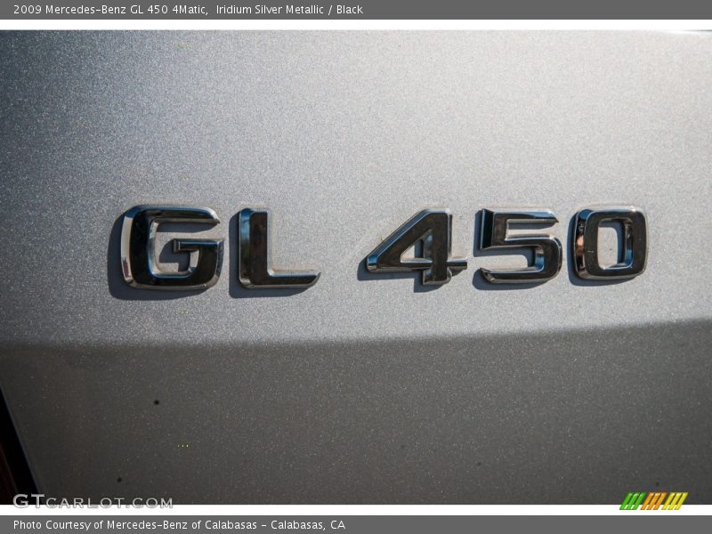 Iridium Silver Metallic / Black 2009 Mercedes-Benz GL 450 4Matic