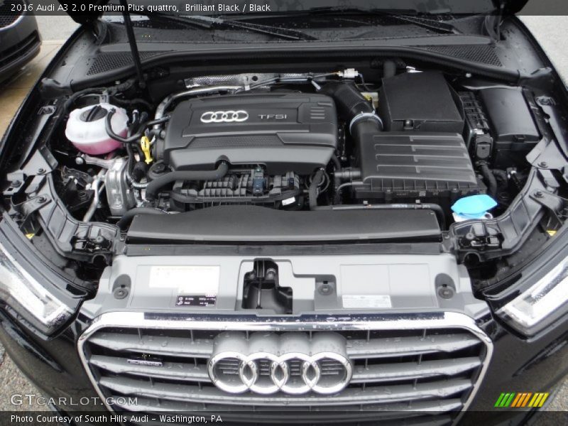 2016 A3 2.0 Premium Plus quattro Engine - 2.0 Liter Turbocharged/TFSI DOHC 16-Valve VVT 4 Cylinder