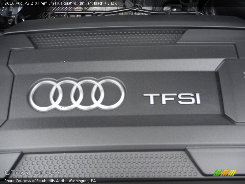 Brilliant Black / Black 2016 Audi A3 2.0 Premium Plus quattro