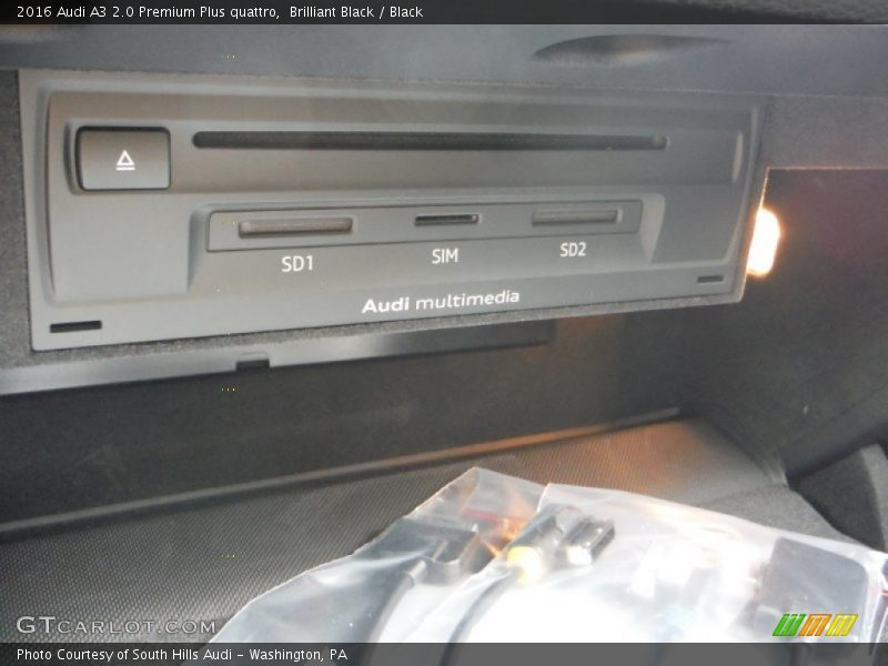 Brilliant Black / Black 2016 Audi A3 2.0 Premium Plus quattro