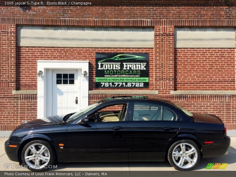 Ebony Black / Champagne 2005 Jaguar S-Type R