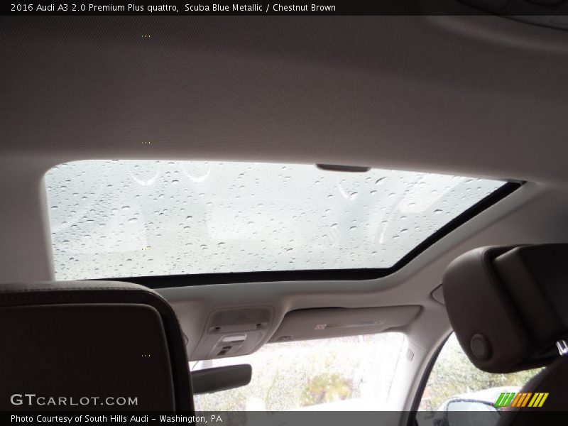 Scuba Blue Metallic / Chestnut Brown 2016 Audi A3 2.0 Premium Plus quattro