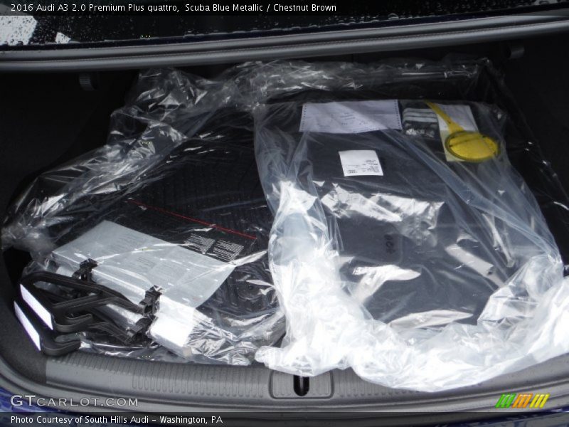 Scuba Blue Metallic / Chestnut Brown 2016 Audi A3 2.0 Premium Plus quattro