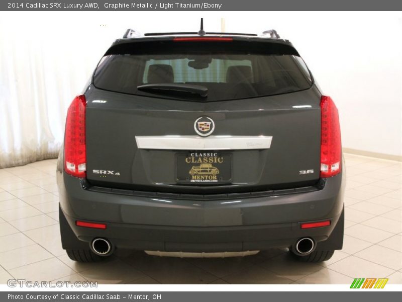 Graphite Metallic / Light Titanium/Ebony 2014 Cadillac SRX Luxury AWD
