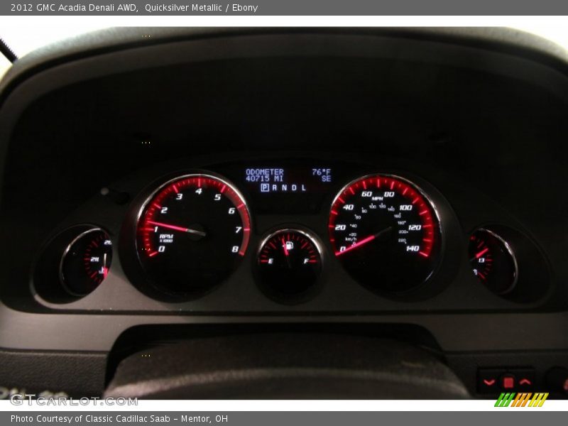 Quicksilver Metallic / Ebony 2012 GMC Acadia Denali AWD
