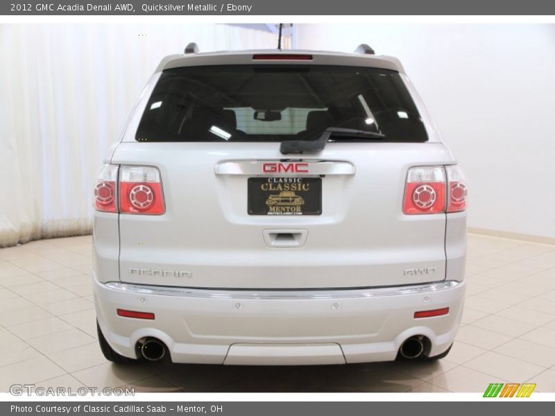 Quicksilver Metallic / Ebony 2012 GMC Acadia Denali AWD