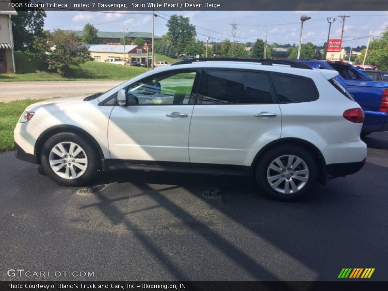 Satin White Pearl / Desert Beige 2008 Subaru Tribeca Limited 7 Passenger